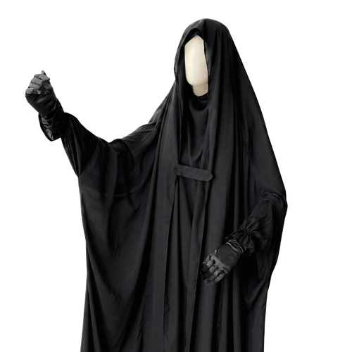 Saudi Jilbab on a mannequin against a white background